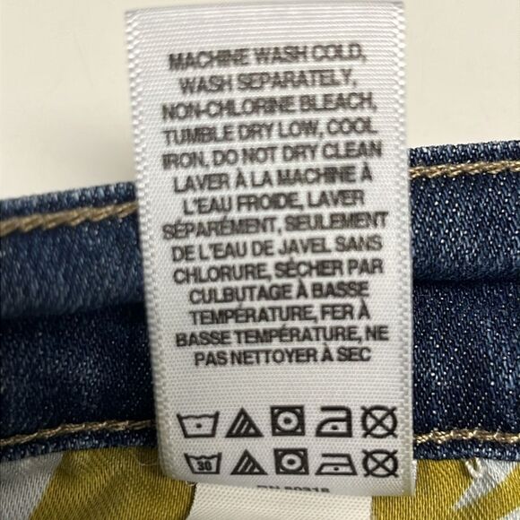 Lucky Brand Sweet’N Low Dark Wash Whiskering Distressed BootCut Ankle Jean-10/30 - Picture 15 of 16